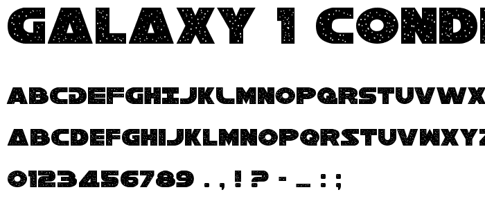 Galaxy 1 Condensed font